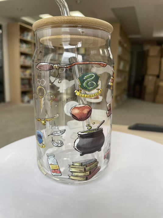 Harry Potter Hogwarts Destination 16oz Glass Tumbler