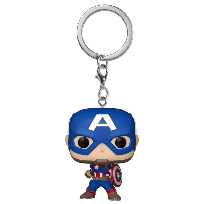 Cargue la imagen en el visor de la galería, Funko POP! Keychain: Marvel - New Classic Captain America Vinyl Figure
