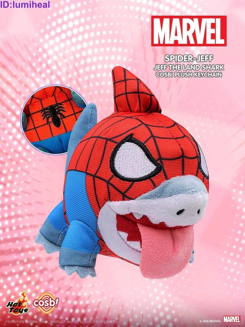 Load image into Gallery viewer, Marvel Comics Cosbi Jeff the Land Shark 1Pc Plush Keychain Blind Box
