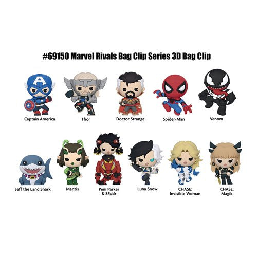 Monogram Marvel Rivals - Series 1 Characters - 1pc 3D Figure Bag Clip Blind Bag