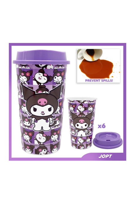 Hello Kitty Kuromi  20oz Plastic cup with lid