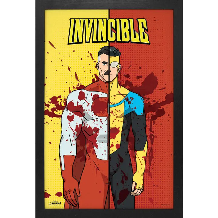 Cargue la imagen en el visor de la galería, Pyramid America Invincible - Characters 11" x 17" Wall Framed
