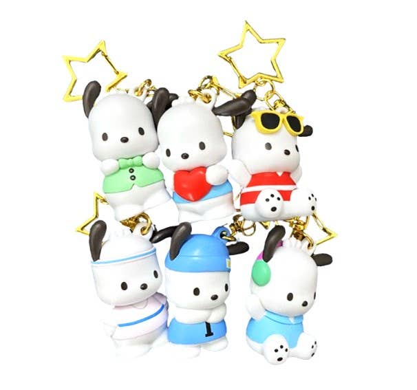 Sanrio - Cute Pochacco Figure Key Ring Capsule Mystery Box