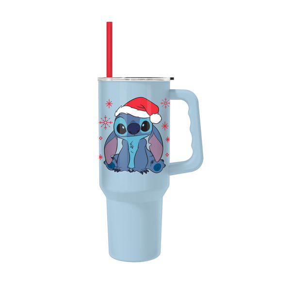 Lilo & Stitch Santa Hat Snowflakes 40oz SS Tumbler