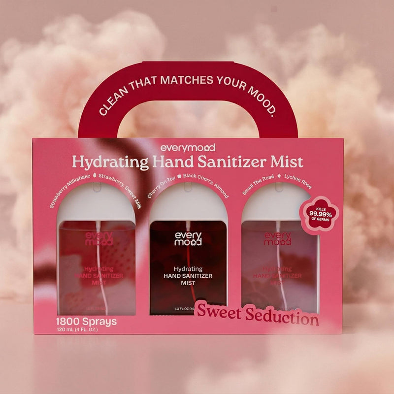 Load image into Gallery viewer, EveryMood Sweet Seduction 3Pcs Spray Mist Hand Sanitizer
