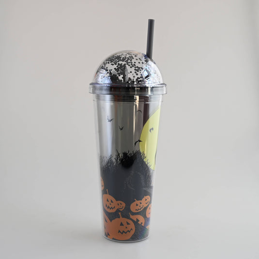 The Nightmare Before Christmas - Spiral Hill Moon Graveyard 24oz Dome Top Travel Tumbler