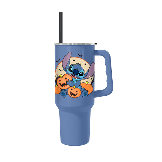 Disney Lilo & Stitch - Sitting Holding Pumpkin 40oz Stainless Steel Tumbler