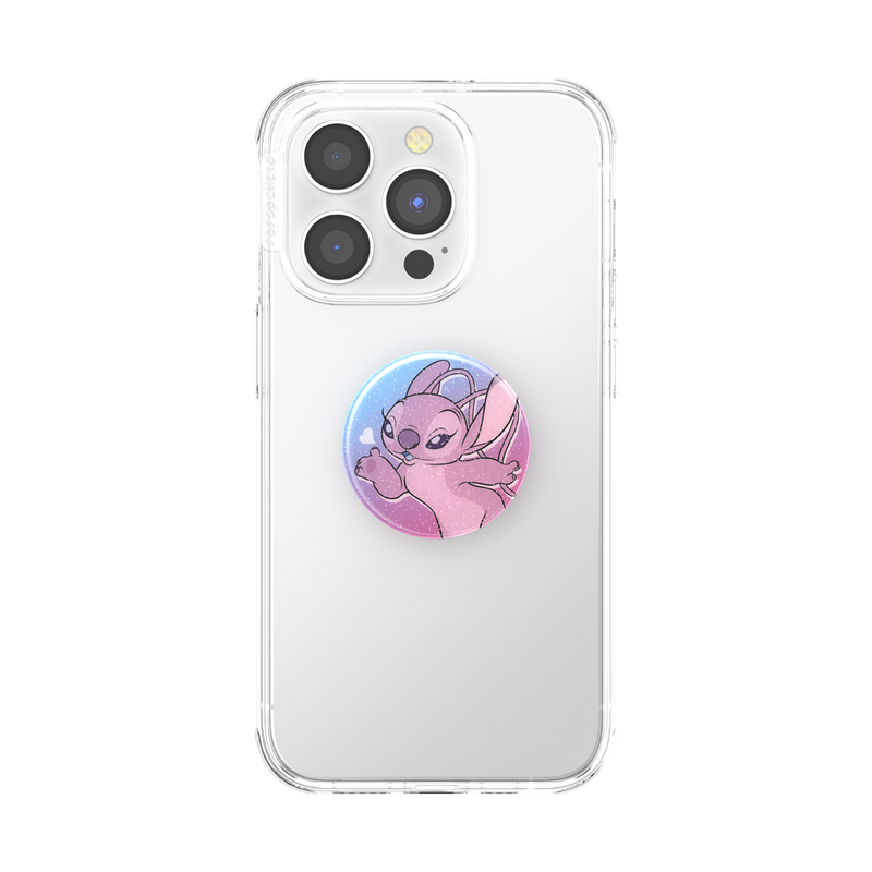 Load image into Gallery viewer, Disney Lilo &amp; Stitch - Glitter Angel Kisses Phone Grip PopSockets
