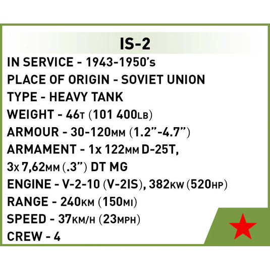 Cobi Historical Collection World War II - 1:72 Scale Tank Collector's Box Series 2 Vehicle Brick Toy