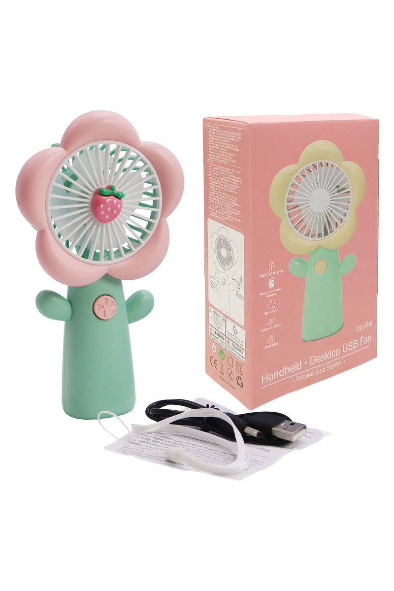 Load image into Gallery viewer, Cap Zone - Flower Petal Fruit Pastel Handheld Electric Fan

