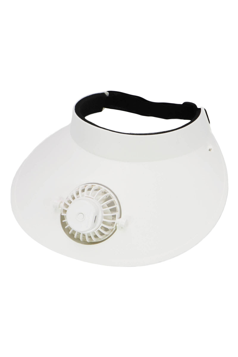 Load image into Gallery viewer, Cap Zone - Women&#39;s Matte Pastel Sun Visor 1pc Electric Fan
