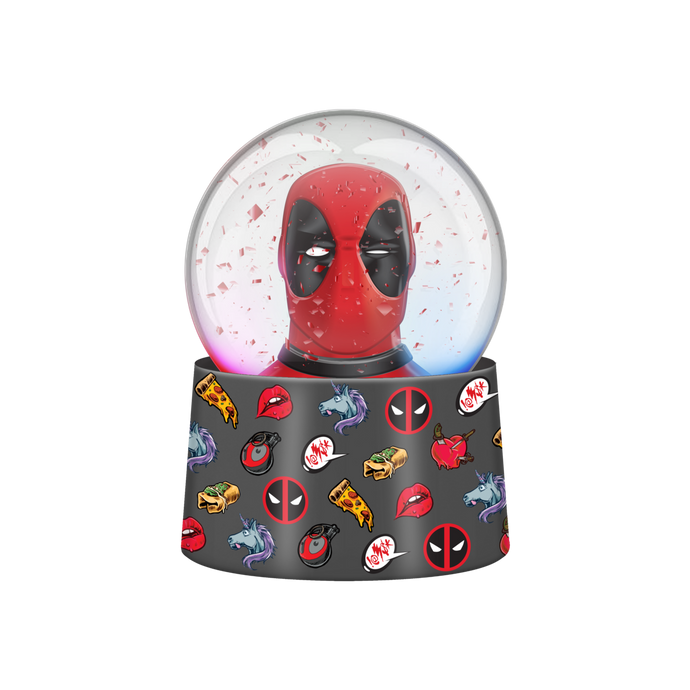 Marvel Deadpool Icon Boxed 45mm Light Up Snow Globe