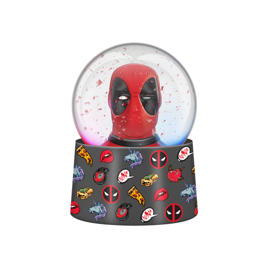 Marvel Deadpool Icon Boxed 45mm Light Up Snow Globe