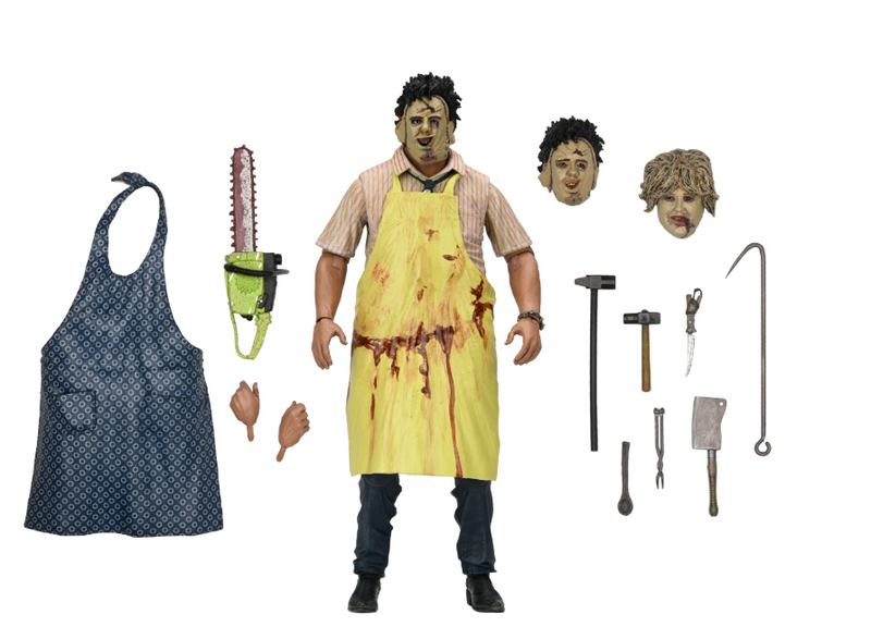 Load image into Gallery viewer, Texas Chainsaw Massacre - 50TH Anniversary Ultimate Leatherface 7" Scale Action Figure
