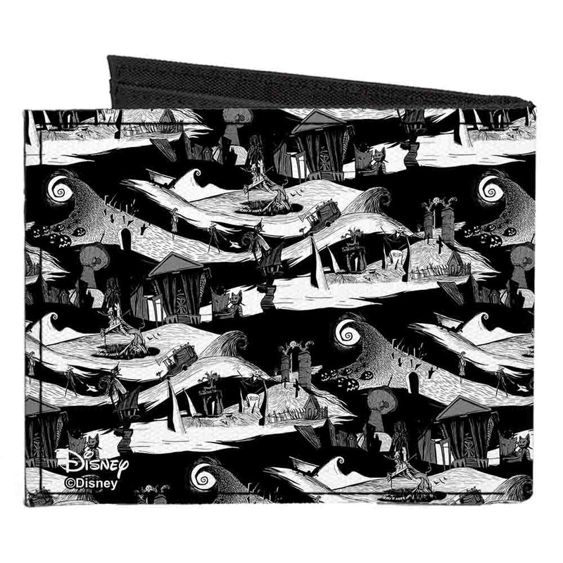 Chargez l&#39;image dans la visionneuse de la galerie, Disney The Nightmare Before Christmas Jack Expressions Bi-fold Men&#39;s Wallet
