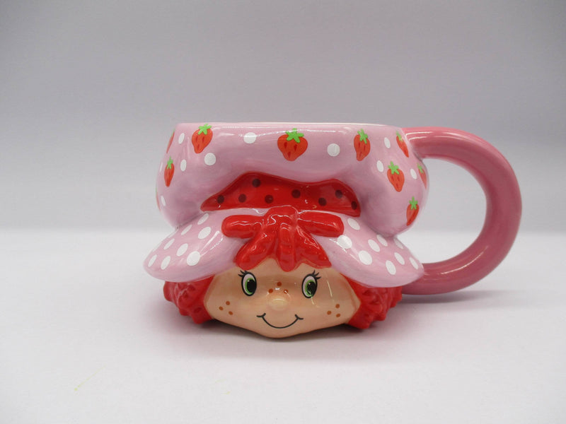 Cargue la imagen en el visor de la galería, Strawberry Shortcake Head Ceramic 3D Sculpted Mug
