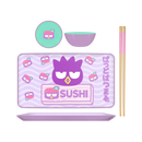 Sanrio Badtz Maru Sushi Face 3pc Ceramic Sushi Set- Boxed