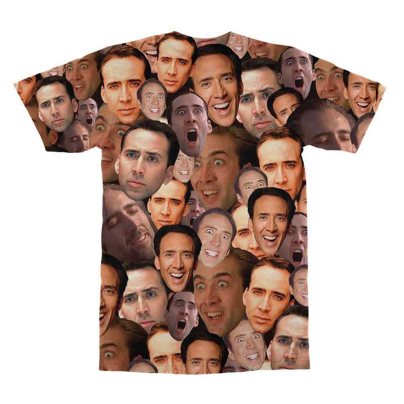 Cargue la imagen en el visor de la galería, Nicolas Cage - Photo Collage T-Shirt
