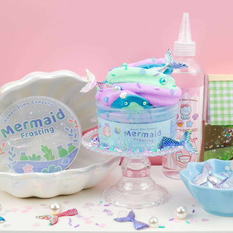 Load image into Gallery viewer, Mermaid Frosting Butter Signature Dome™ Slime
