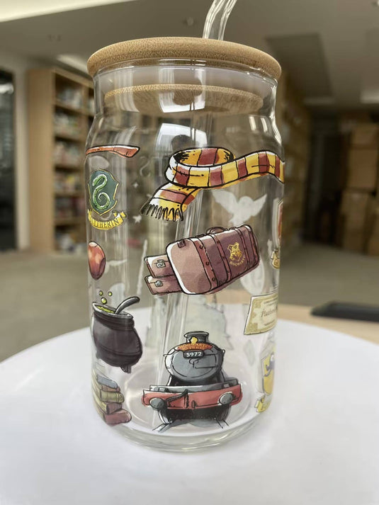 Harry Potter Hogwarts Destination 16oz Glass Tumbler