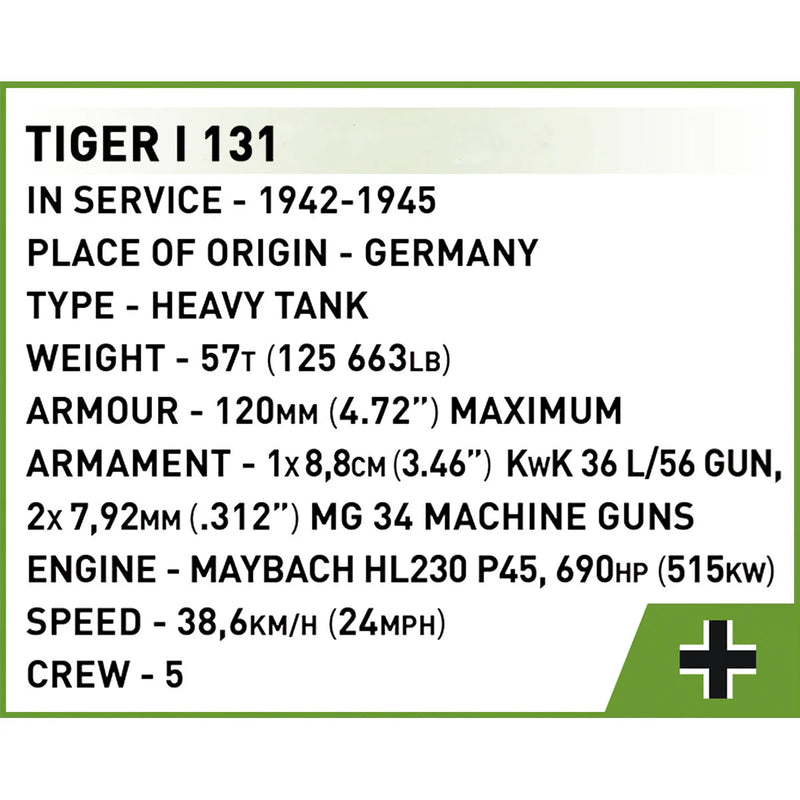 Load image into Gallery viewer, Cobi Historical Collection World War II - 1:72 Scale Tank Collector's Box Series 2 Vehicle Brick Toy
