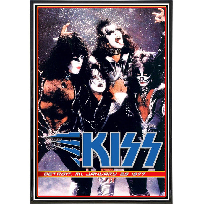 KISS - 1977 Show Poster Print 11x17 Wall Frame Art