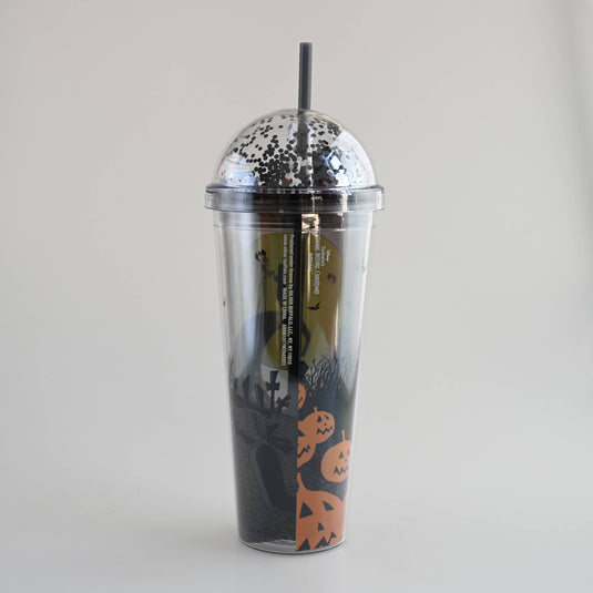 The Nightmare Before Christmas - Spiral Hill Moon Graveyard 24oz Dome Top Travel Tumbler