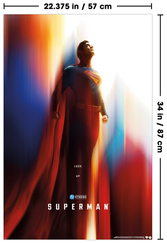 Chargez l&#39;image dans la visionneuse de la galerie, Trends International DC Comics: Superman 2025 - Superman Teaser One Sheet Wall Poster
