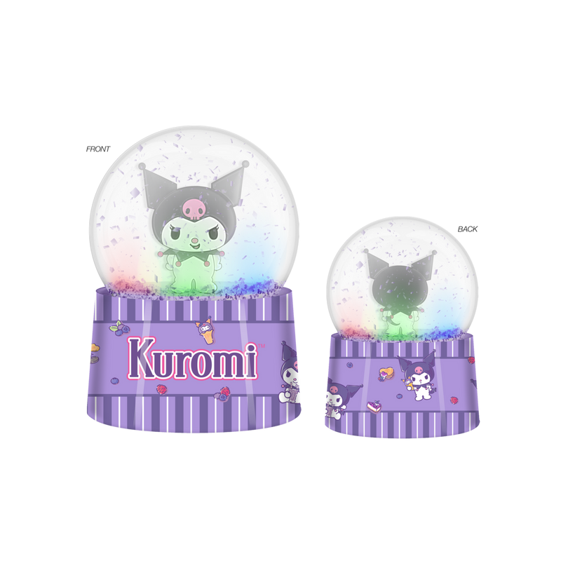 Sanrio - Kuromi Boba Tea Boxed 45mm Light Up Snow Globe