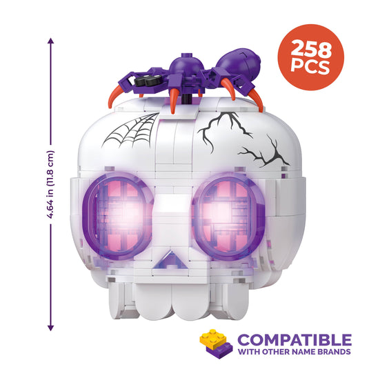 Brickcraft Light Up Skull Building Brick