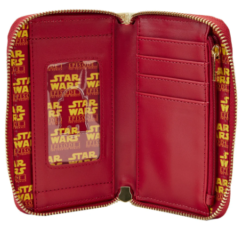 Chargez l&#39;image dans la visionneuse de la galerie, Loungefly Star Wars Scenes Series Phantom Menace Zip-Around Wallet
