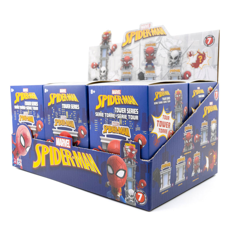 Load image into Gallery viewer, Toys Matter Inc. Marvel Spider-Man Tower Series Hero Box - Single Random Blind Box
