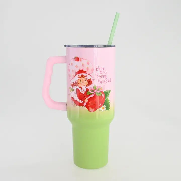 Cargue la imagen en el visor de la galería, Silver Buffalo Strawberry Shortcake Vintage Berry Ombre 40oz SS Tumbler
