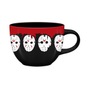 Friday the 13th Mask Line Up Drip 24oz Ceramic Soup Mug