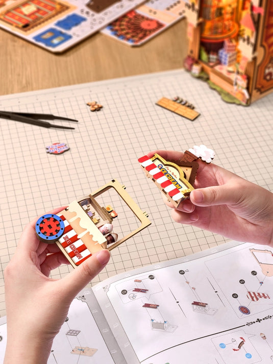 Robotime: Fairytale Amusement Park Book Nook Rolife 3D Wooden Puzzles Figure