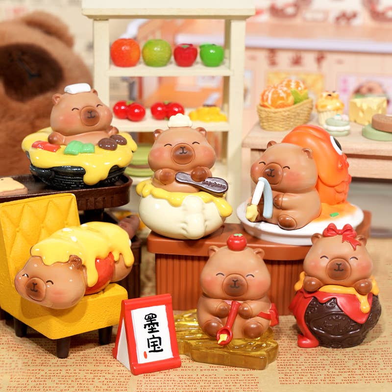 Cargue la imagen en el visor de la galería, BCmini Capybara - 1pc Food Court Blind Box
