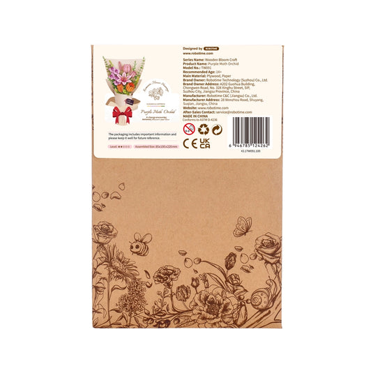 Robotime Rowood - DIY Wooden Flower Bouquet 3D Wooden Puzzle Figure
