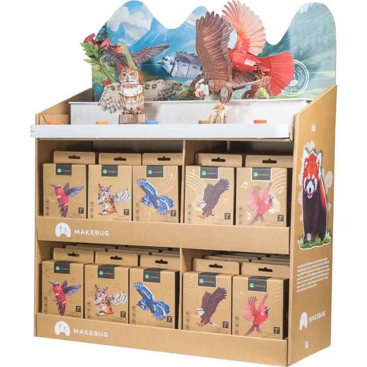 Cargue la imagen en el visor de la galería, Makebug - Sky Echo Merchandiser DIY Birds Figure
