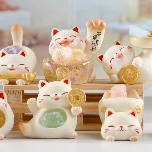 BCmini Maneki Lucky Cat Crystal Blind Box