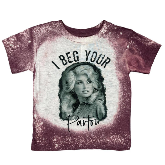 Dolly Parton - Beg Your Parton Bleached Tie Dye Kid T-Shirt