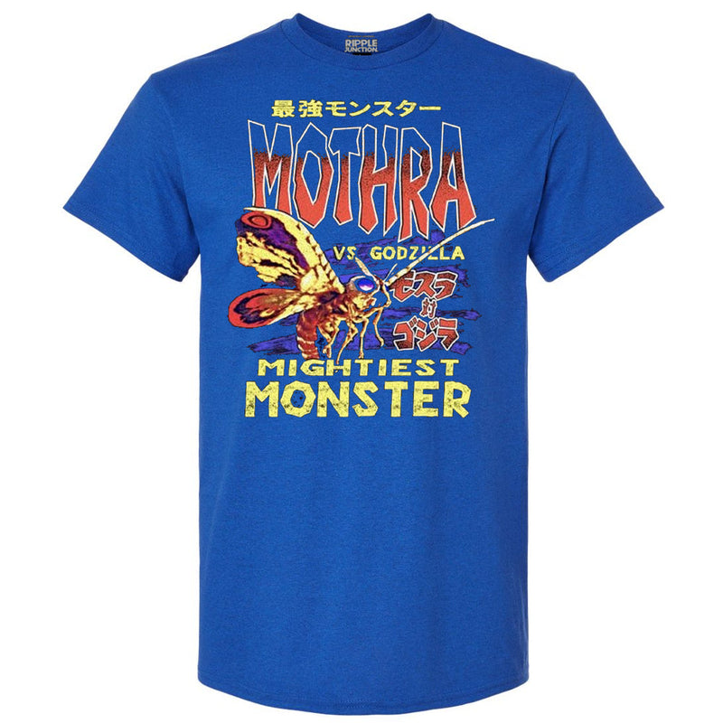 Load image into Gallery viewer, Godzilla Classic Mothra Vs Godzilla Mightiest Monster With Kanji Black T-Shirt
