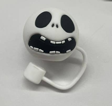 The Nightmare Before Christmas - Jack Skellington Expressions Straw Cover Caps – 4pk