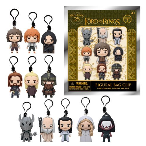 Monogram The Lord of the Rings Series 2 3D Foam Bag Clip 1piece Random