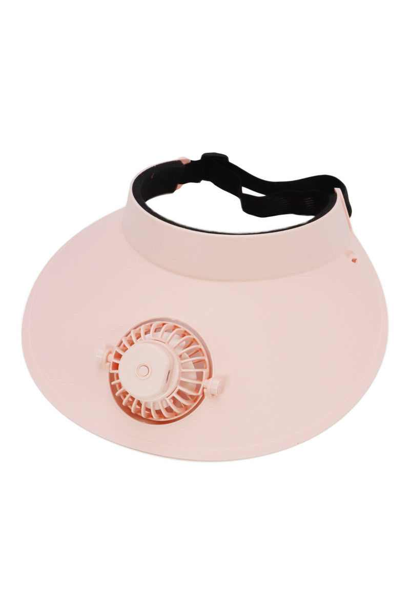 Load image into Gallery viewer, Cap Zone - Women&#39;s Matte Pastel Sun Visor 1pc Electric Fan
