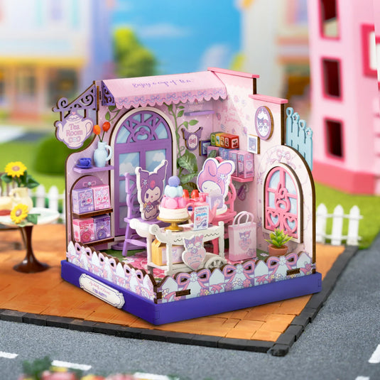 Hands Craft My Melody and Kuromi - Tea Party DIY Miniature House Figure