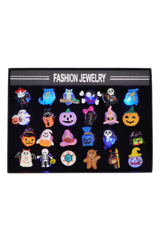 Halloween Resin Charm Led 1pc Light-up Ring