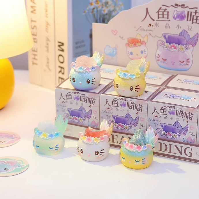 BCmini Crystal Cat Mermaid 1pc Blind Box