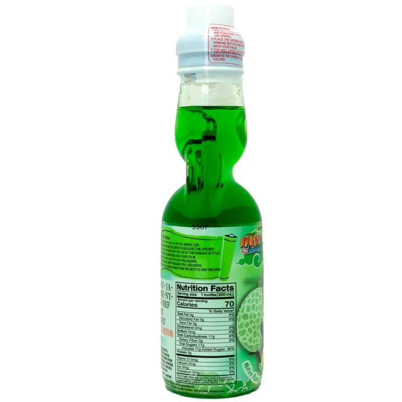 Load image into Gallery viewer, Naruto Melon Ramune 200ml Carbonate Soft Drink Soda
