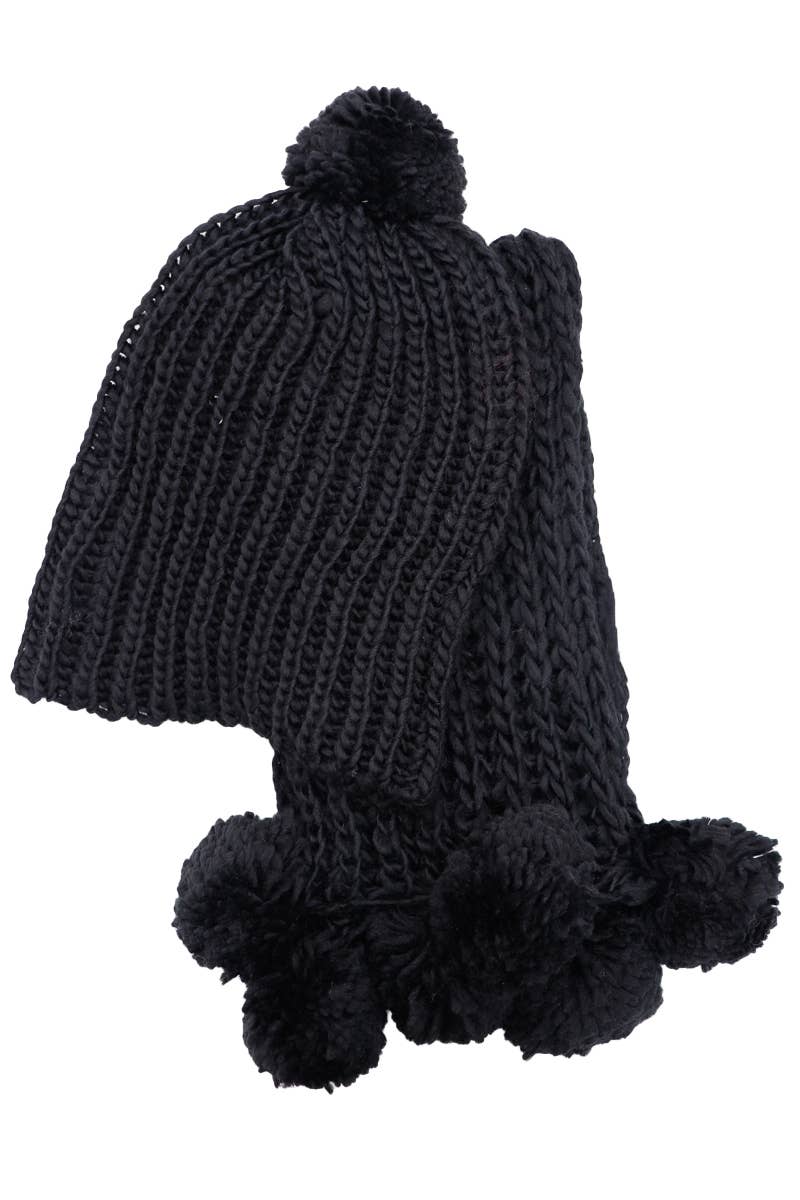 Load image into Gallery viewer, Crochet Chunky Knitted Beanie and Wrap Scarf
