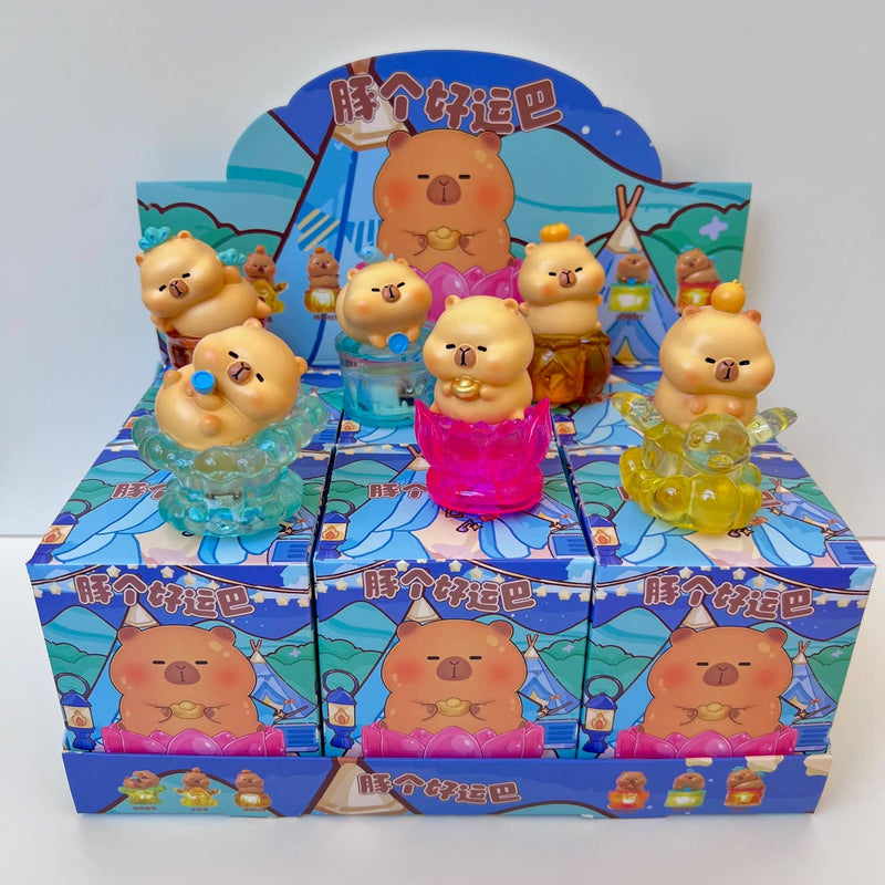 Chargez l&#39;image dans la visionneuse de la galerie, Capybara Light Up Jewel 1pc Figure Blind Box
